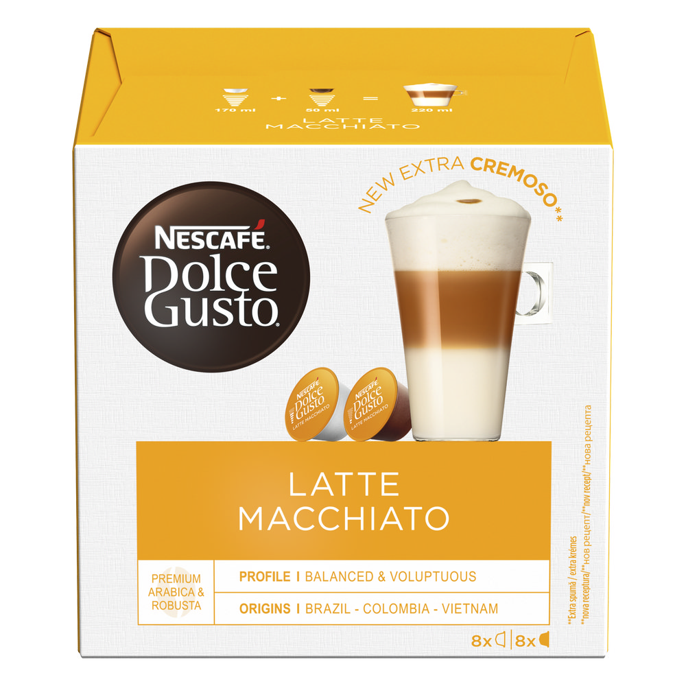 Kava PI A DOLCE GUSTO NESCAFE LATTE MACCHIATO 183.2G Pevex