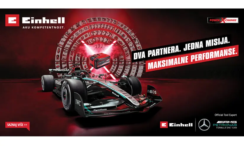 Kvaliteta Einhell AKU alata prepoznata od Mercedes-AMG Petronas F1 tima!
