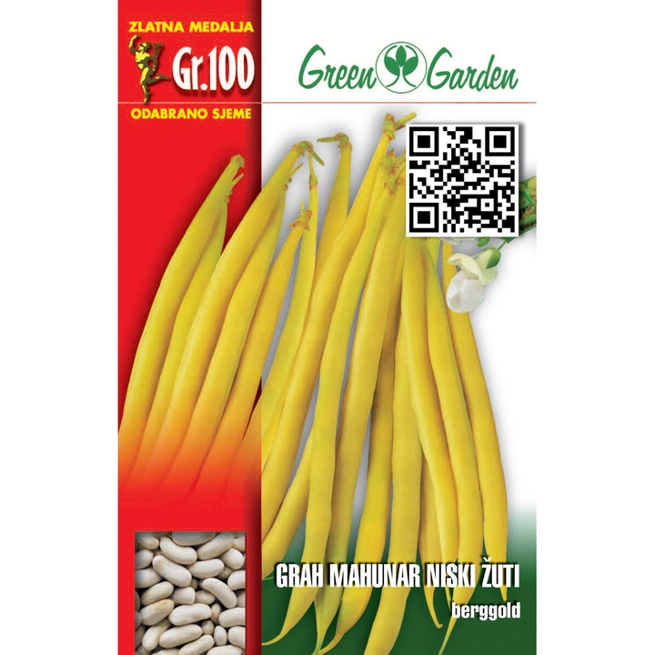 Sjeme povrća GRAH NISKI ŽUTI-BERGOLD 100g-0