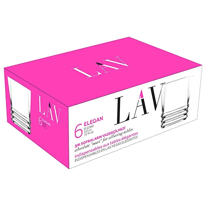 Set čaša ELEGAN ZA VISKI 315cc 6/1-0