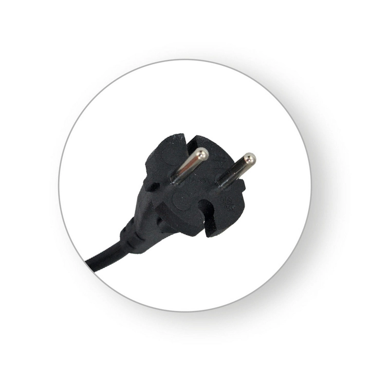 Priključni kabel COMMEL H05VV-F 2x1mm 3.5m CRNI-0