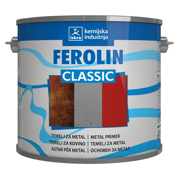 Temeljna boja za metal ISKRA ZELINA FEROLIN SIVI 2,5L-0