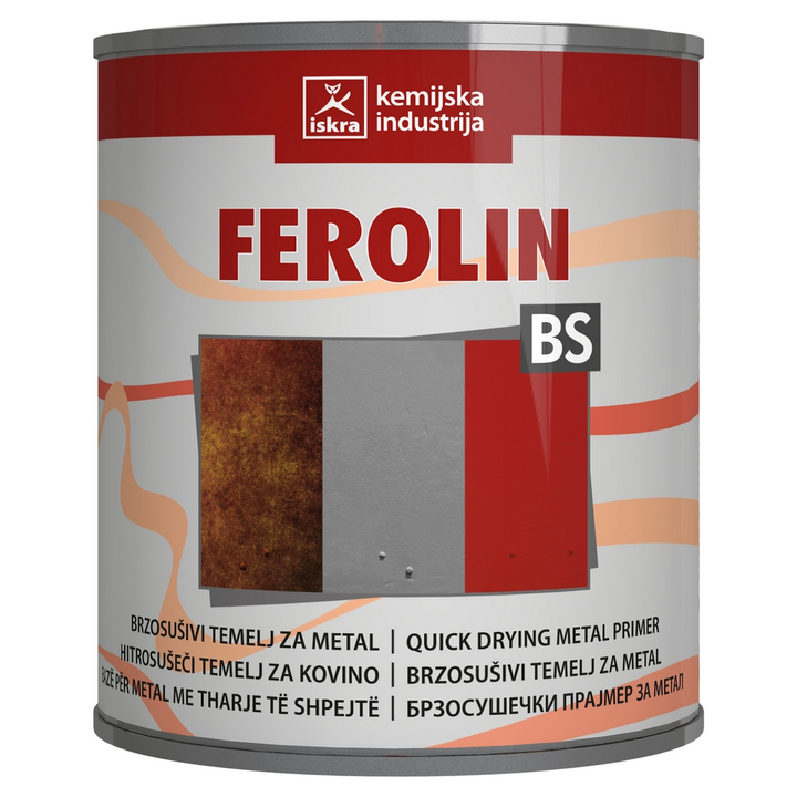 Temeljna boja za metal ISKRA ZELINA FEROLIN CRVENI 0,75L-0