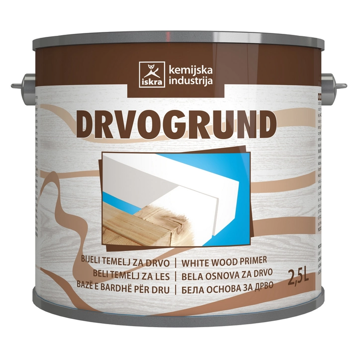 Temeljna boja za drvo ISKRA ZELINA DRVOGRUND 2,5L-0