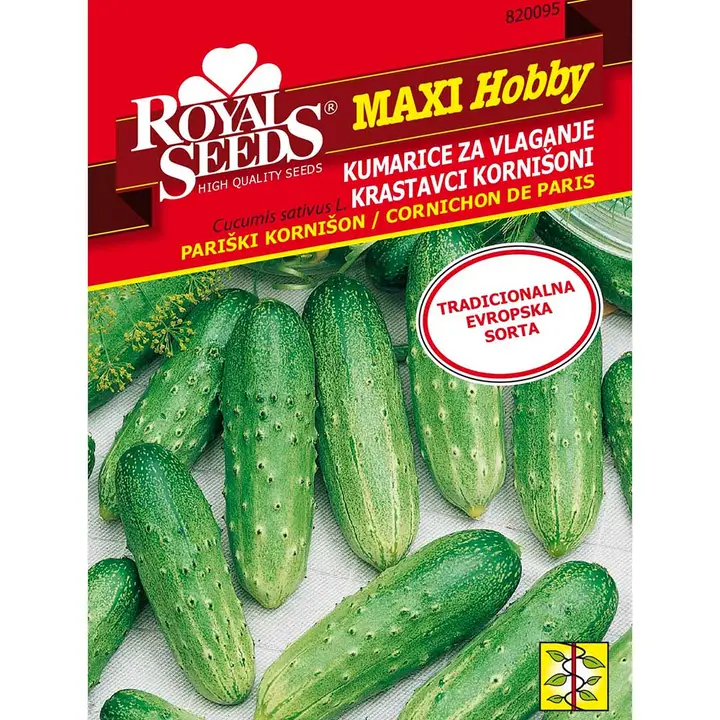 Sjeme povrća ROYAL SEEDS MAXI HOBBY 95 KRASTAVAC PARIŠKI KORNIŠON-0