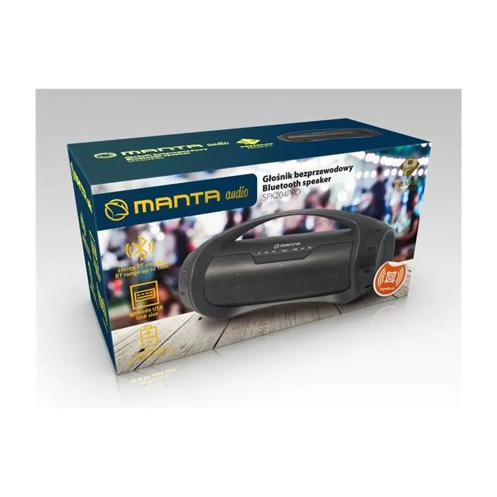 Bluetooth zvučnik ZVUČNIK MANTA BT/FM BATERIJA SPK204FM-1
