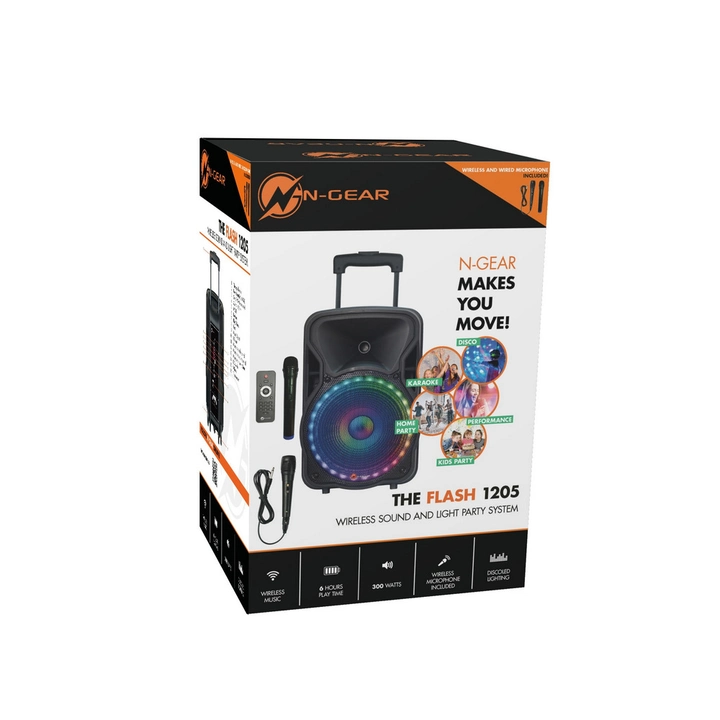 Bluetooth zvučnik iDance N-Gear the Flash 1205 /300W/BT/ 2 mikrofona-1