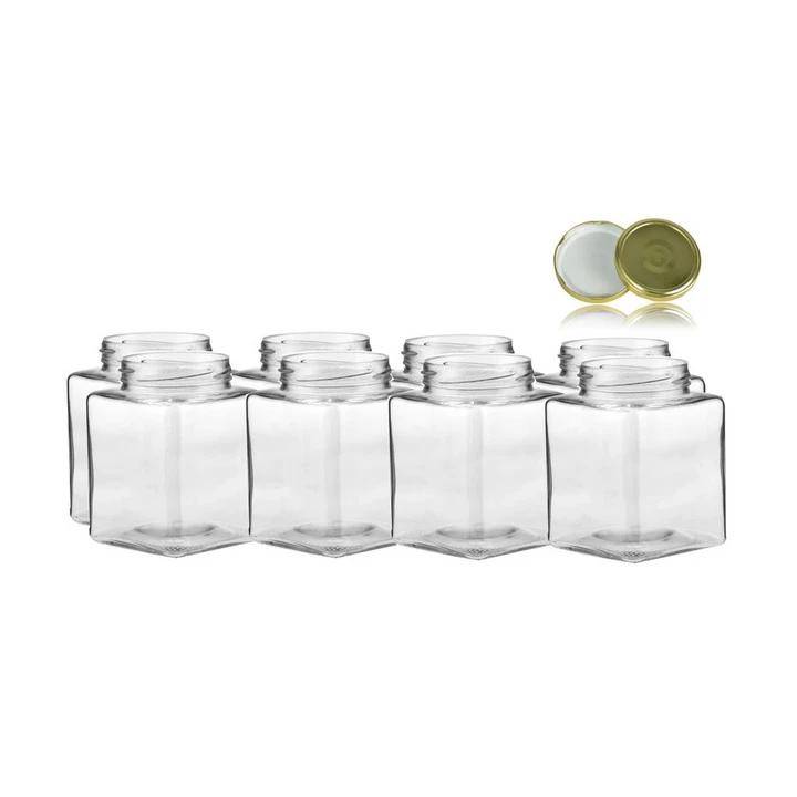 VETRO STAKLENKA QUADRA 280ML + POKLOPAC 8/1-0