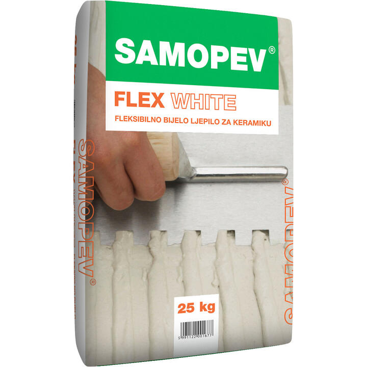 Ljepilo za pločice Samopev Flex White 25kg-0