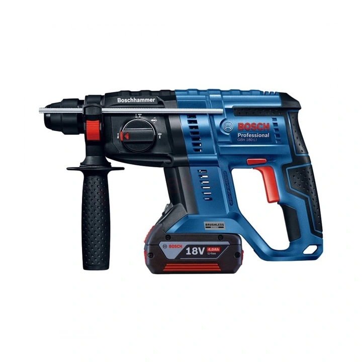 Bušilica čekić BOSCH GBH 180-Li 2x4Ah-0