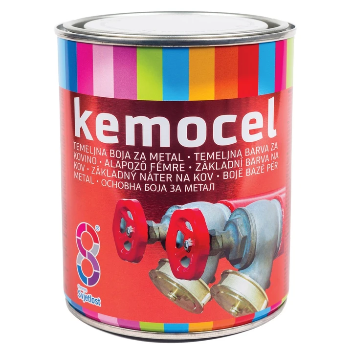 Temeljna boja za metal CHROMOS SVJETLOST KEMOCEL BS SIVA 0,75L-0