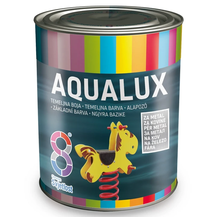 Temeljna boja za metal CHROMOS SVJETLOST AQUALUX SIVA 0,75L-0