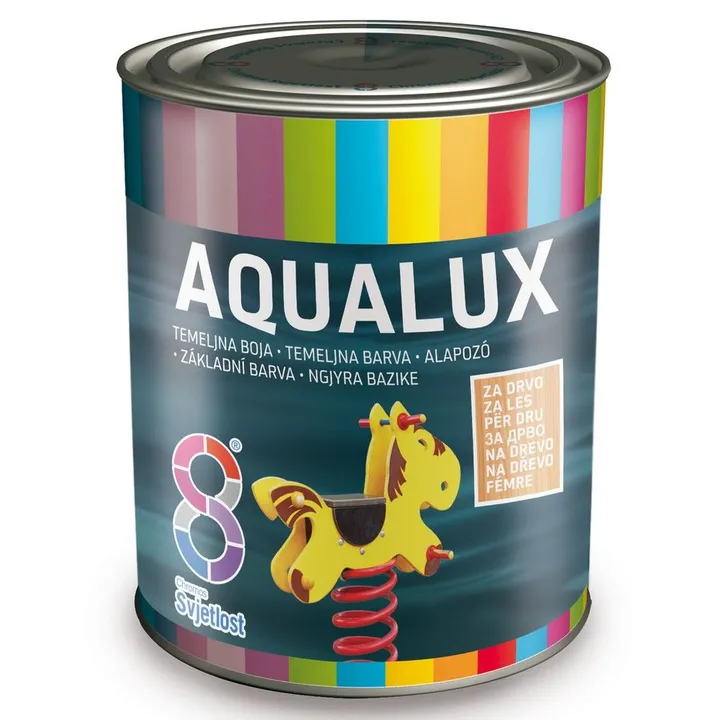 Temeljna boja za drvo CHROMOS SVJETLOST AQUALUX BIJELA 0,75L-0