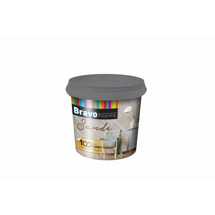 Dekorativna boja za zid CHROMOS SVJETLOST BRAVO INSPIRE SANDE SILVER 1L-0