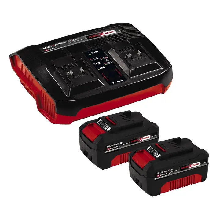 EINHELL 2X 18V, 4.0 AH & TWINCHARGER KIT-0