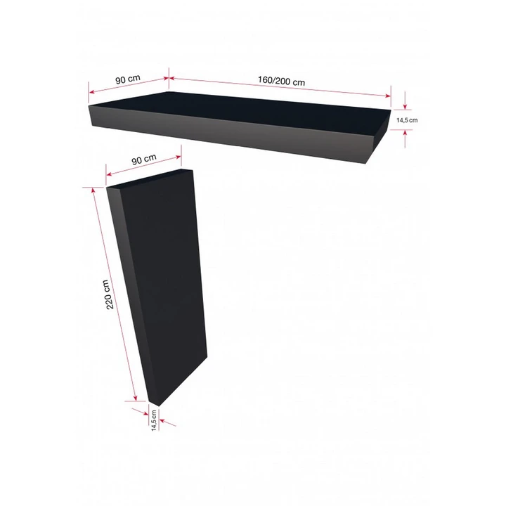 Nadstrešnica Gutta BOČNI PANEL ZA BS NADSTREŠNICU 145X900X2200MM-1