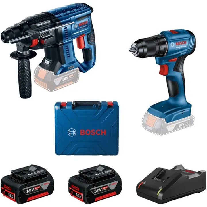 Aku čekić bušilica Bosch set GBH 180-LI + GSR 185-LI-1