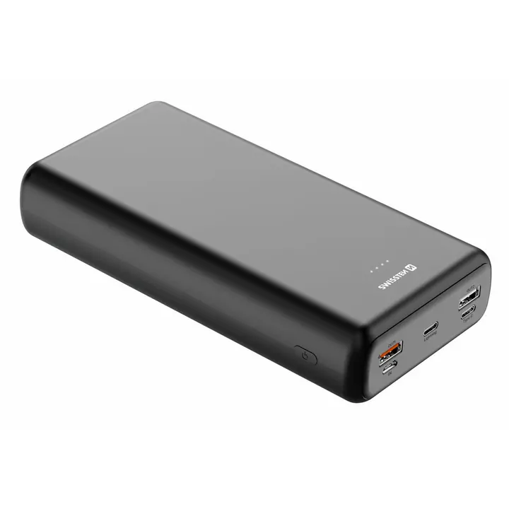 Powerbank Swissten 30000mAh, 20W, PD, QC, svi utori, crna-0
