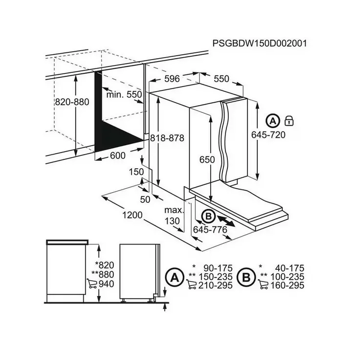 Ugradbena perilica posuđa ELECTROLUX EEA17200L-6