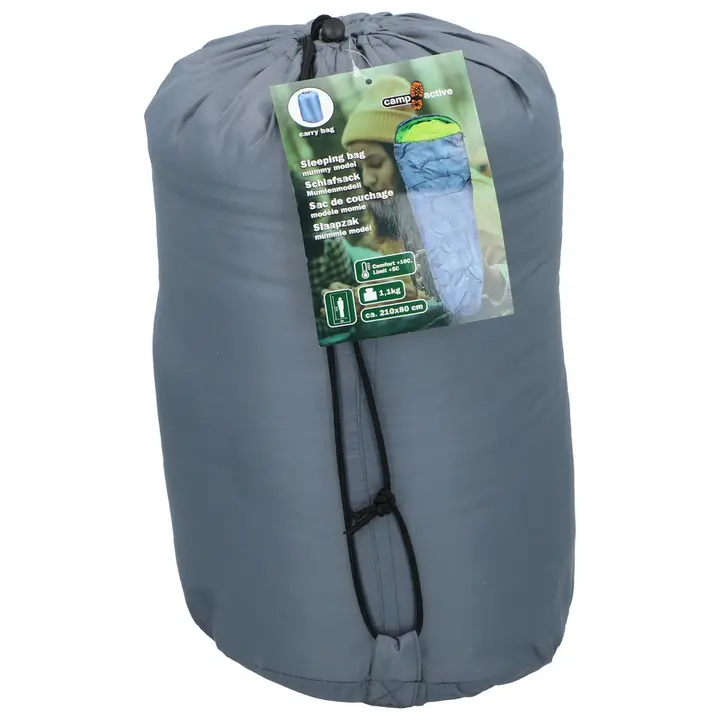 Vreća za spavanje Camp Active 210X80 cm sivo/žuta-0