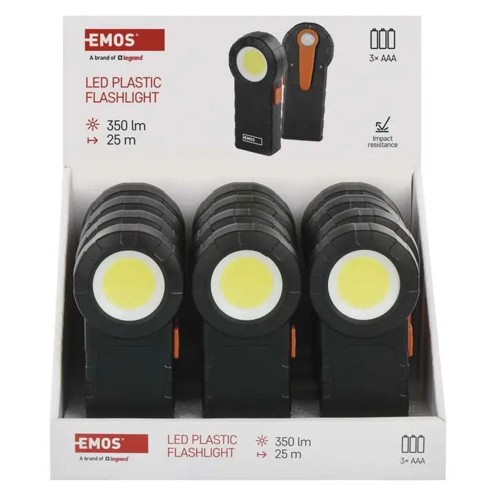 Emos ručna svjetiljka COB LED 3XAAA P4715-2