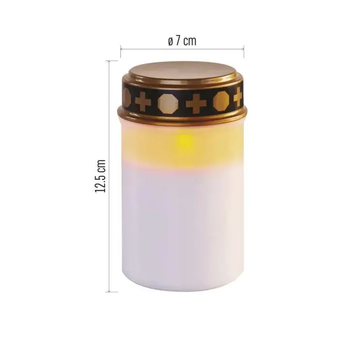 Elektronski lampion Emos LED bijeli, timer, 1500 h-2