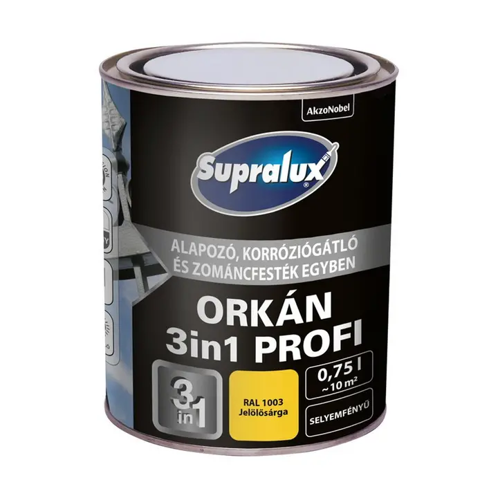 Boja za metal Supralux Orkan 3U1 Profi RAL 1003 - 0,75L-0