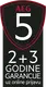 5 godina garancije AEG