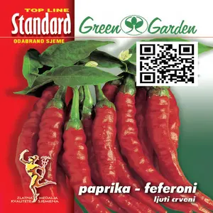 Sjeme povrća PAPRIKA FEFERON LJUTI CRVENI