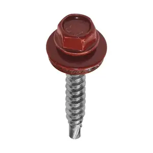 Limeni pokrov PLOČA VIJAK 4,8X35 ZN RAL3009 50/1 Crvena