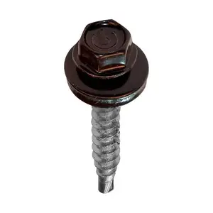 Limeni pokrov PLOČA VIJAK 4,8X35 ZN RAL8019 50/1 Smeđa