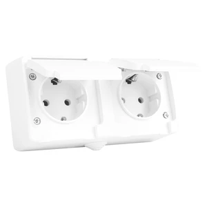 Utičnica nadžbukna PRIKLJUČNICA DVOSTRUKA 2P+PE 16A-250V BIJELA IP54