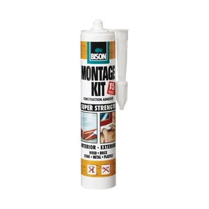 Montažno ljepilo Bison Montagekit super čvrsto 350 g + pištolj za kartušu gratis