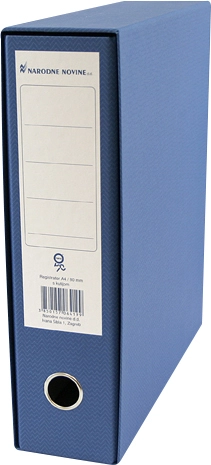 Registrator A4 ŠIROKI S KUTIJOM 8CM, PLAVI NANO