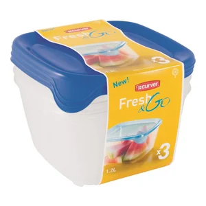 Posuda za hranu FRESH&GO 3x1,2L