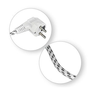 Priključni kabel COMMEL ZA GLAČALO H03RT-H 3x0,75mm 2m BIJELI-0