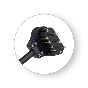 Priključni kabel COMMEL ZA ŠTEDNJAK TROFAZNI 5x2.5mm 2m CRNI