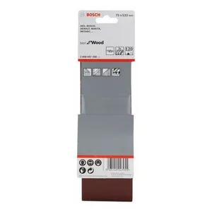 Brusni papir za tračnu brusilicu BOSCH SET 75X533MM (G120) 3DIJ