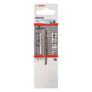 Svrdlo za metal BOSCH HSS-CO, 3X33X61