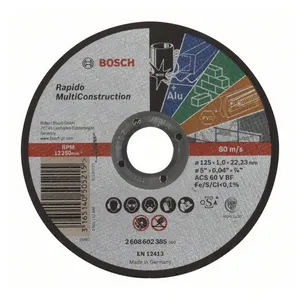 Rezna ploča za metal BOSCH 125x1x 22.23 mm