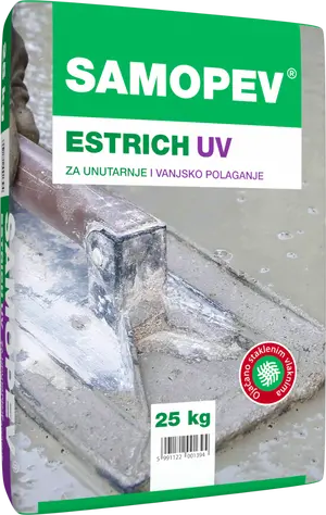 Estrih masa za niveliranje SAMOPEV UV 25 kg