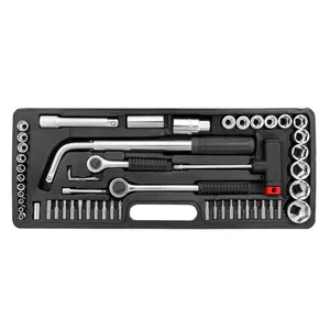 Nasadni ključ PRAKTIK GARNITURA 54-DJELNA 1/2" I 1/4" //P539//