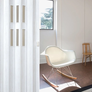Harmonika vrata VIVALDI PIONEER GLASS 281 WHITE OAK 84x203 cm