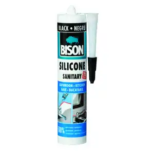 Silikon Bison za sanitarije crni 280 ml