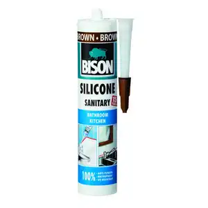 Silikon Bison za sanitarije smeđi 280 ml