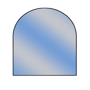 Podmetač LIENBACHER ZA KAMIN ZAOBLJENI 1000x1000 8mm
