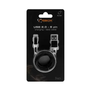 TELEFON SBOX KABEL USB IPHONE 7 M/M 1,5M CRNI