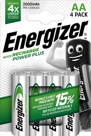 Punjiva baterija Energizer rech. power plus R6 (AA) 2000mAh 4/1