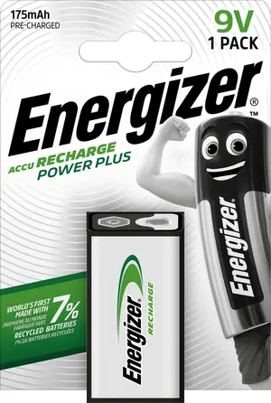 Punjiva baterija Energizer rech. power plus NH22 (9V) 175mAh 1/1