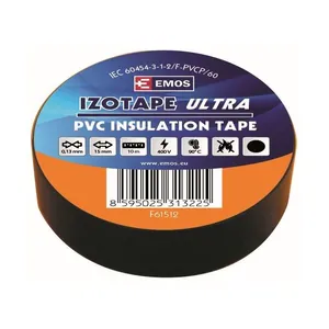 Izolir traka EMOS 15mm/10m - CRNA